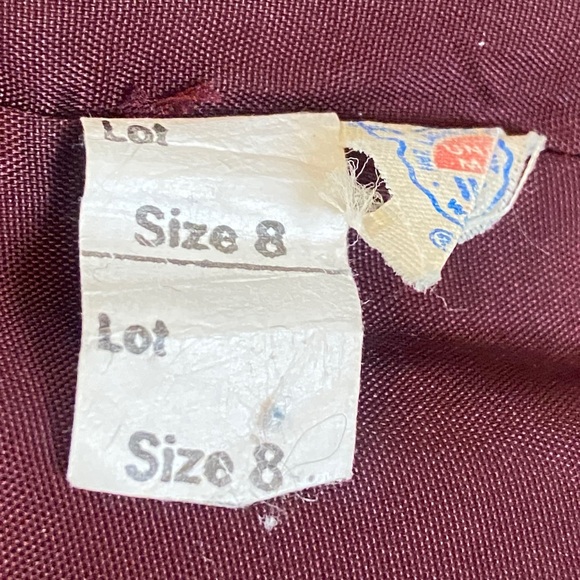 Vintage Worthington Burgundy Wool Blend Coat Size 8A Made By USA - Picture 13 of 16